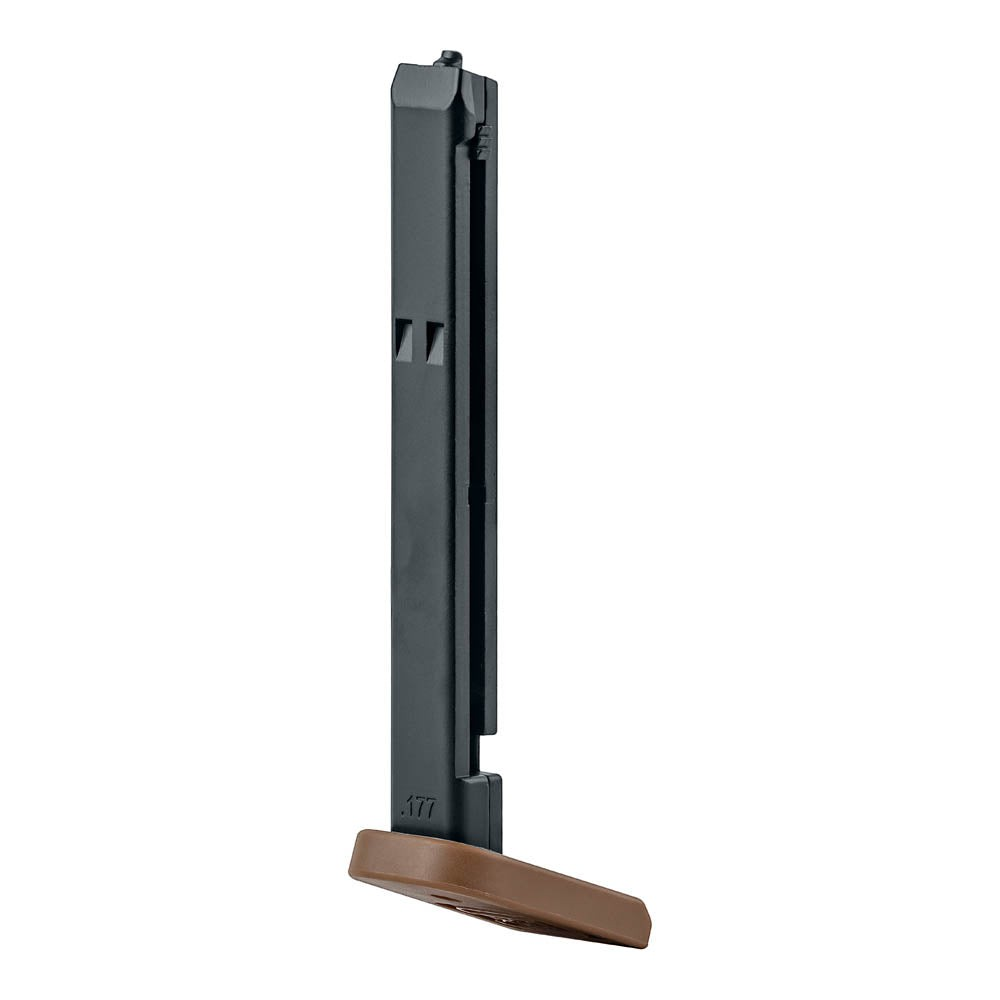 id-paintball Glock 19X Ersatzmagazin für 4,5 mm BB Co2 NBB Pistolen mit 19 Schuss Kapazität in Schwarz und Braun
