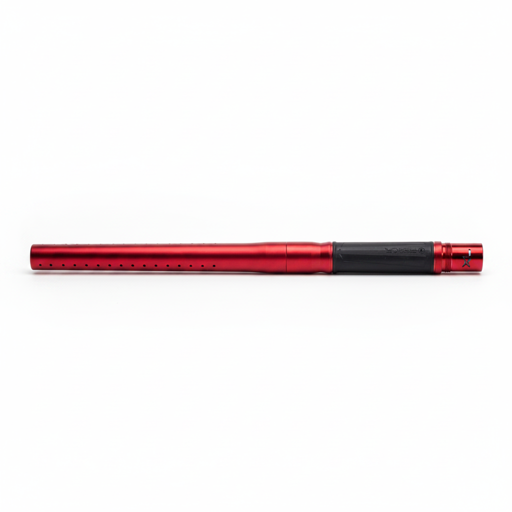 id-paintball GOG Freak XL Junior Laufset in mattem Rot mit AutoCocker-Gewinde und .689 Insert für Paintball