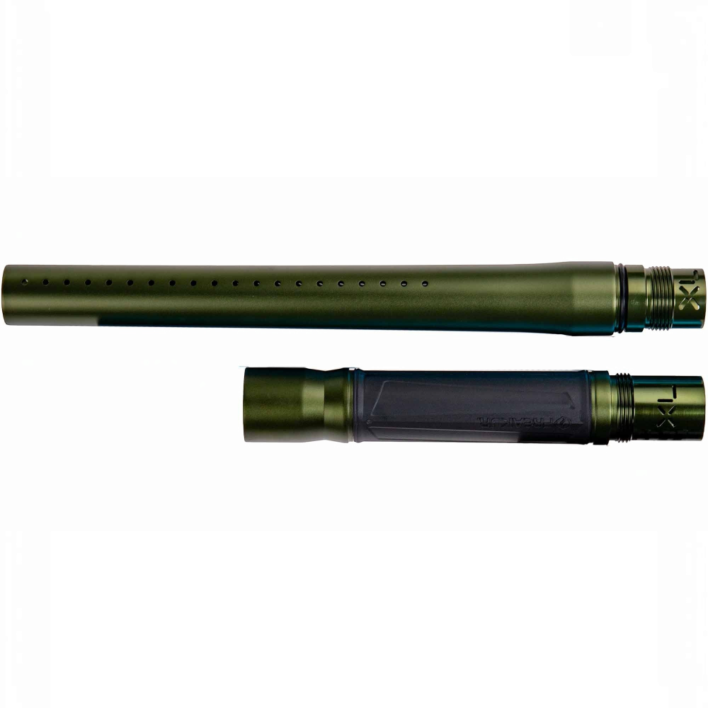 id-paintball GOG Freak XL Junior Laufset in Oliv Matt mit Laufvorderteil und Laufhinterteil für Paintballmarkierer
