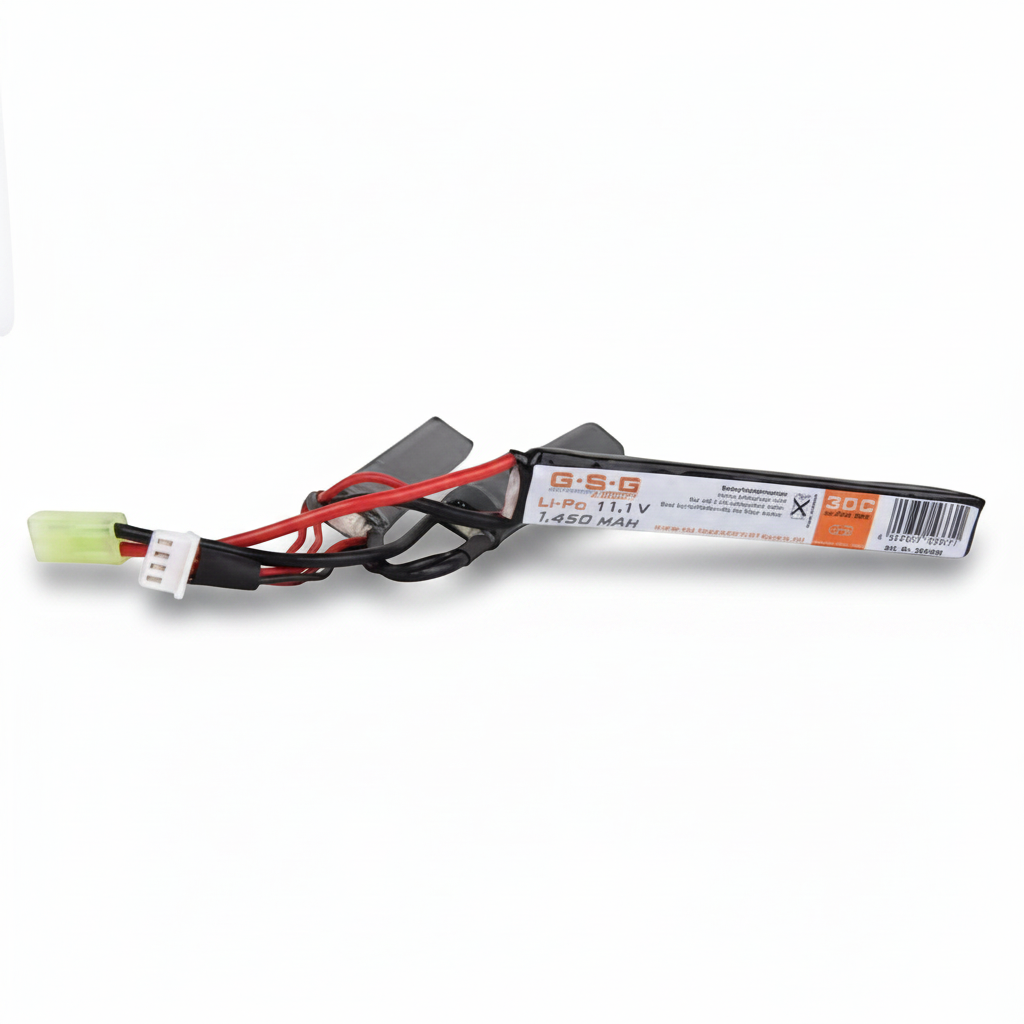 id-paintball GSG Li-Po Akku 11,1V 1450mAh Triple-Stick mit Small Tamiya Anschluss für Airsoft-Waffen