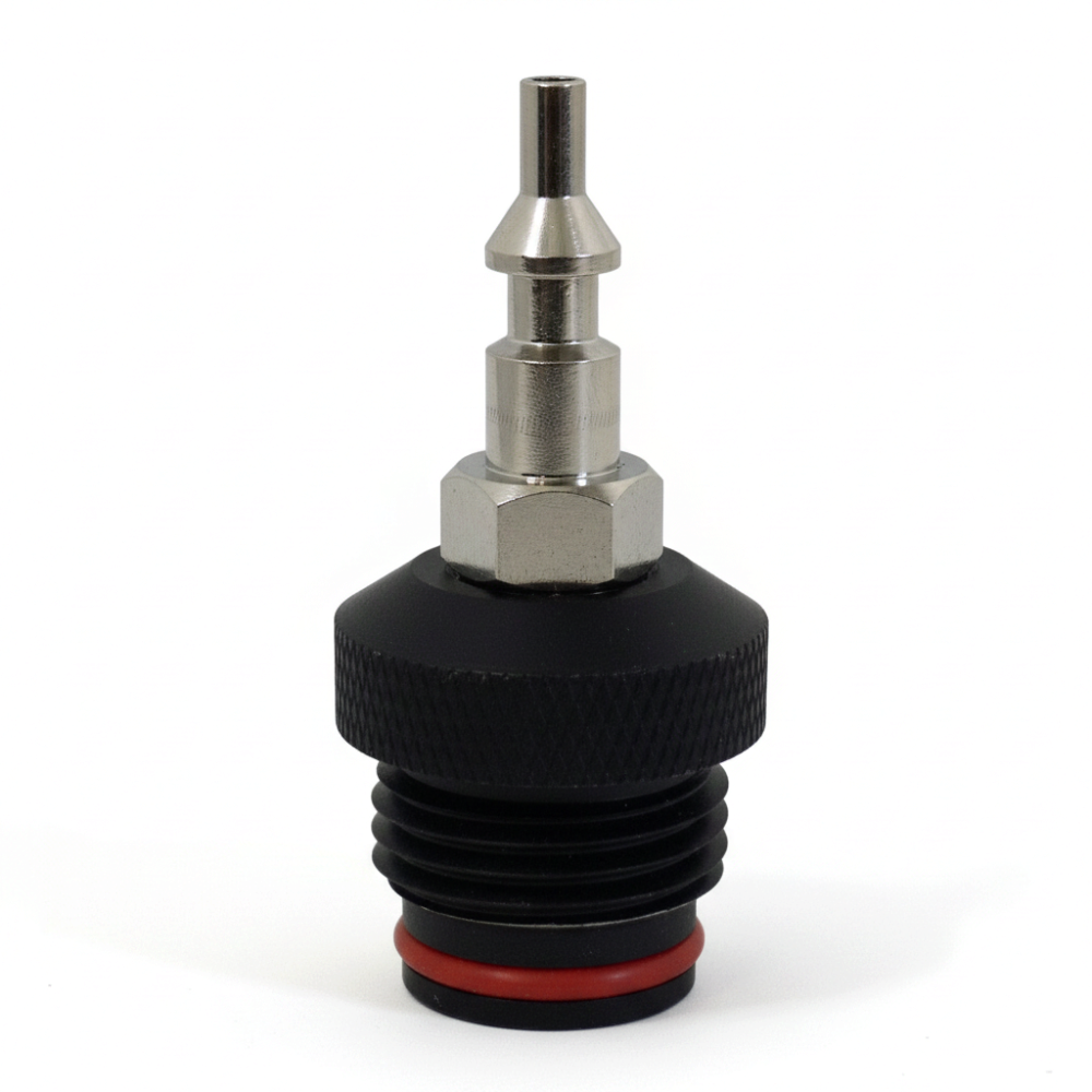 id-paintball Guerrilla Air Cobra ASA Adapter mit Push-Bottom Release für Paintball Remote-Systeme aus Metall