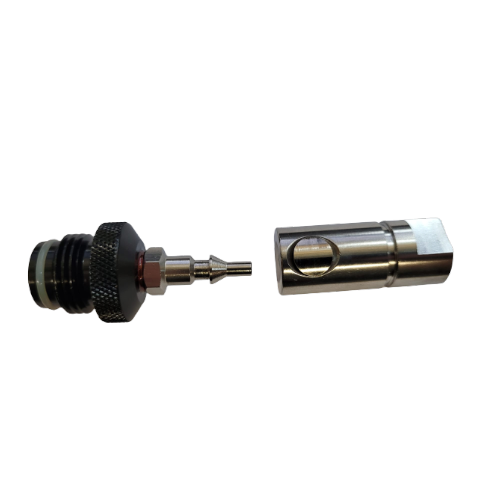 id-paintball Guerrilla Air Cobra Quick Release ASA Kupplung mit integriertem Bleeder für Ninja Air Paintball Systeme