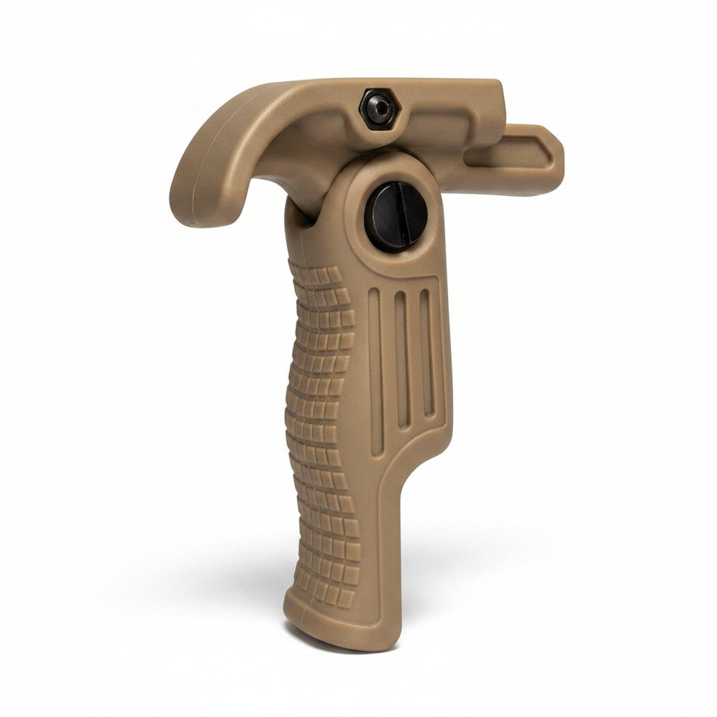 id-paintball klappbarer Tactical Frontgriff in Tan aus robustem Kunststoff für Picatinny-Schienen an Markierern