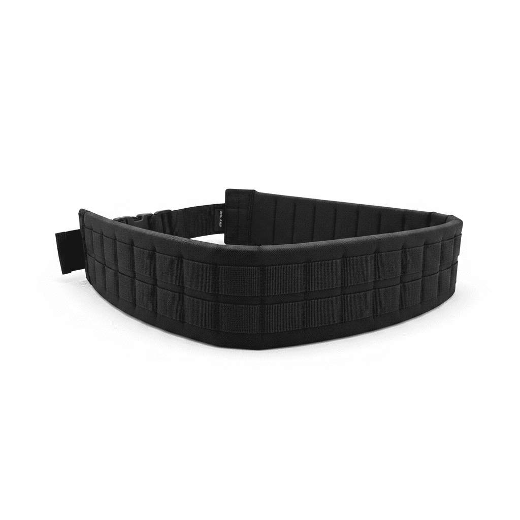id-paintball Koppel Modular System in Schwarz aus strapazierfähigem Polyester mit Molle-Schlaufen und Polsterung