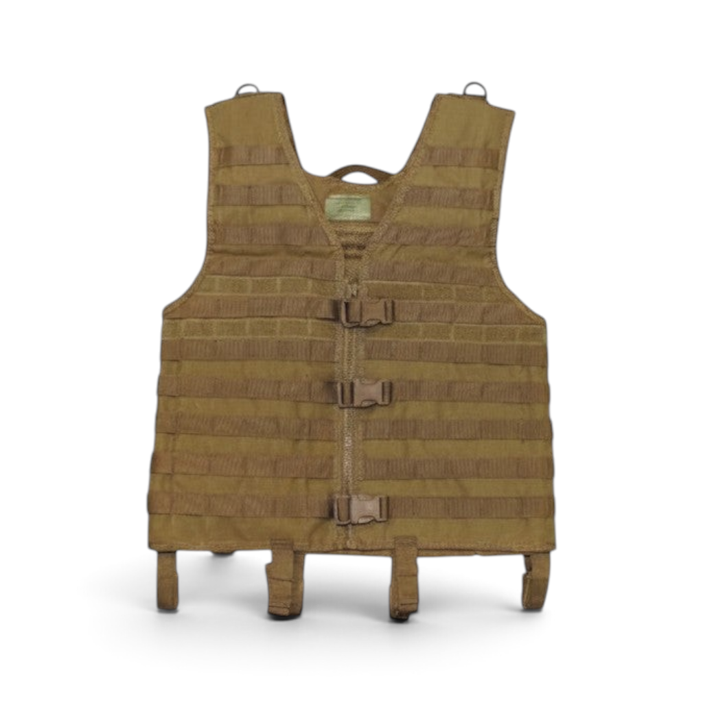id-paintball Molle Light Taktikweste in Coyote Tan aus strapazierfähigem Polyester mit modularen Gurtschlaufen