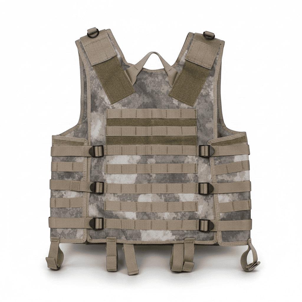 id-paintball MFH Molle Light Taktikweste in HDT Camo mit modularen Gurtschlaufen und verstellbaren Schultergurten