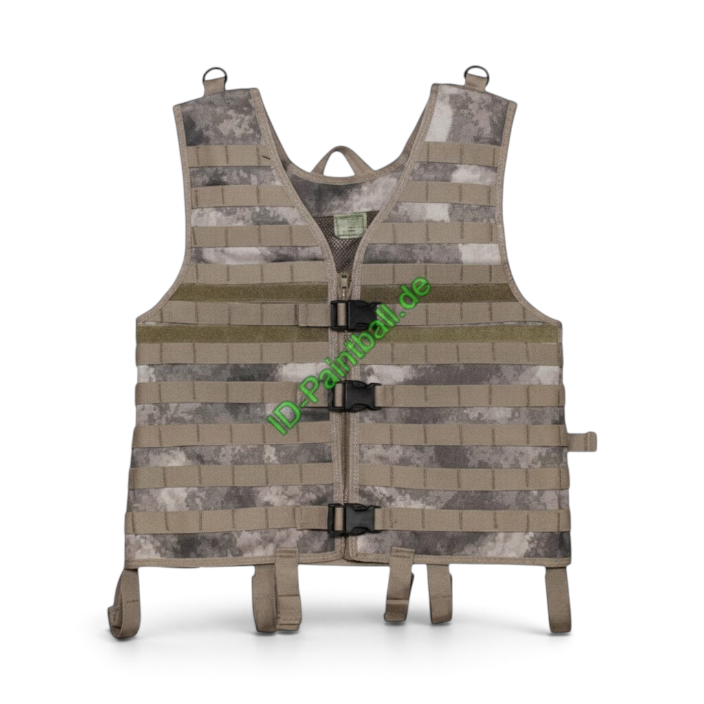 id-paintball MFH Molle Light Taktikweste in HDT Camo mit modularen Gurtschlaufen und verstellbaren Schnallen