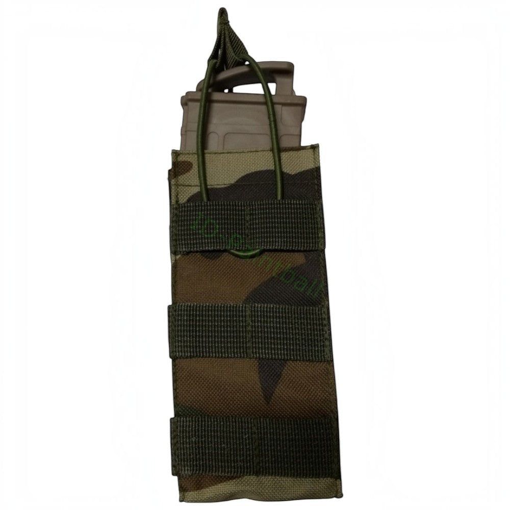 id-paintball Molle Magazintasche in Camouflage mit elastischem Kordelzug für Paintball-Magazine wie T15 und TMC