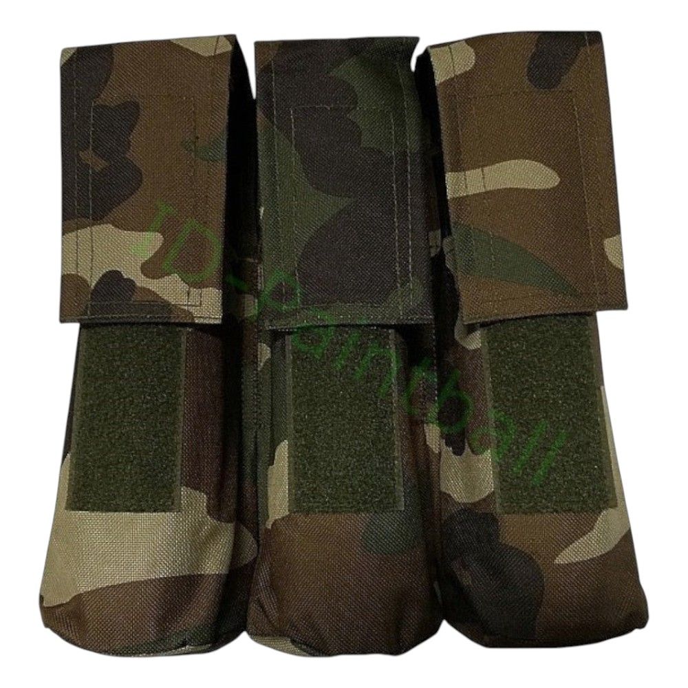 id-paintball Molle Pod Tasche in Camouflage für 3 Paintball-Pods mit Klettverschluss und robustem Material