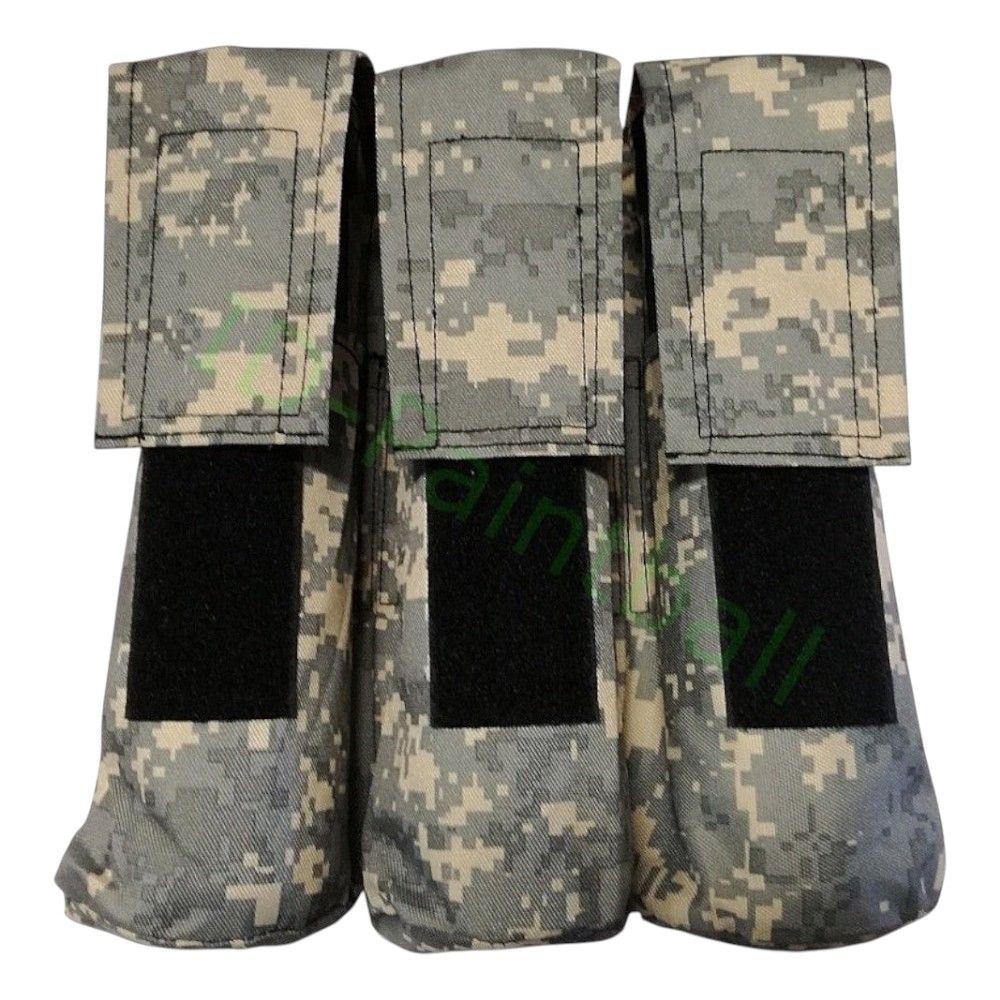 id-paintball Molle Pod Tasche in digitalem Camouflage-Muster für drei Paintball-Pods mit Klettverschluss