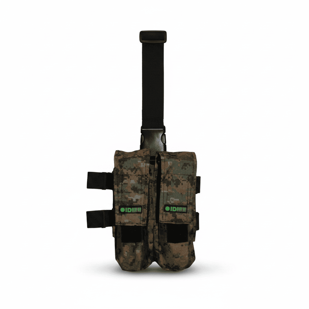 id-paintball Oberschenkel Battle Pack in Marpat Tarnmuster mit Platz für zwei Pods und verstellbarem Klettverschluss