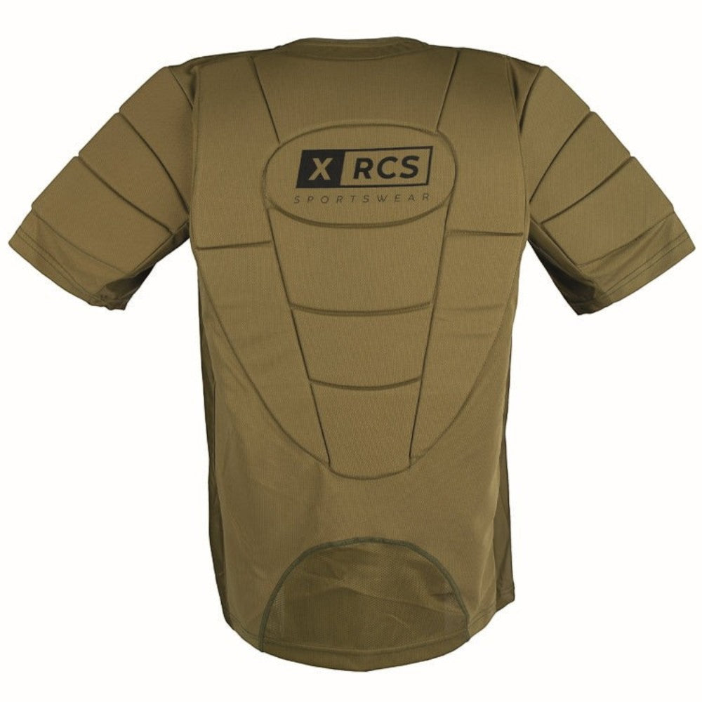 id-paintball olivgrüner Paintball-Brustpanzer mit ergonomischen Polsterplatten und atmungsaktivem Stretch-Material