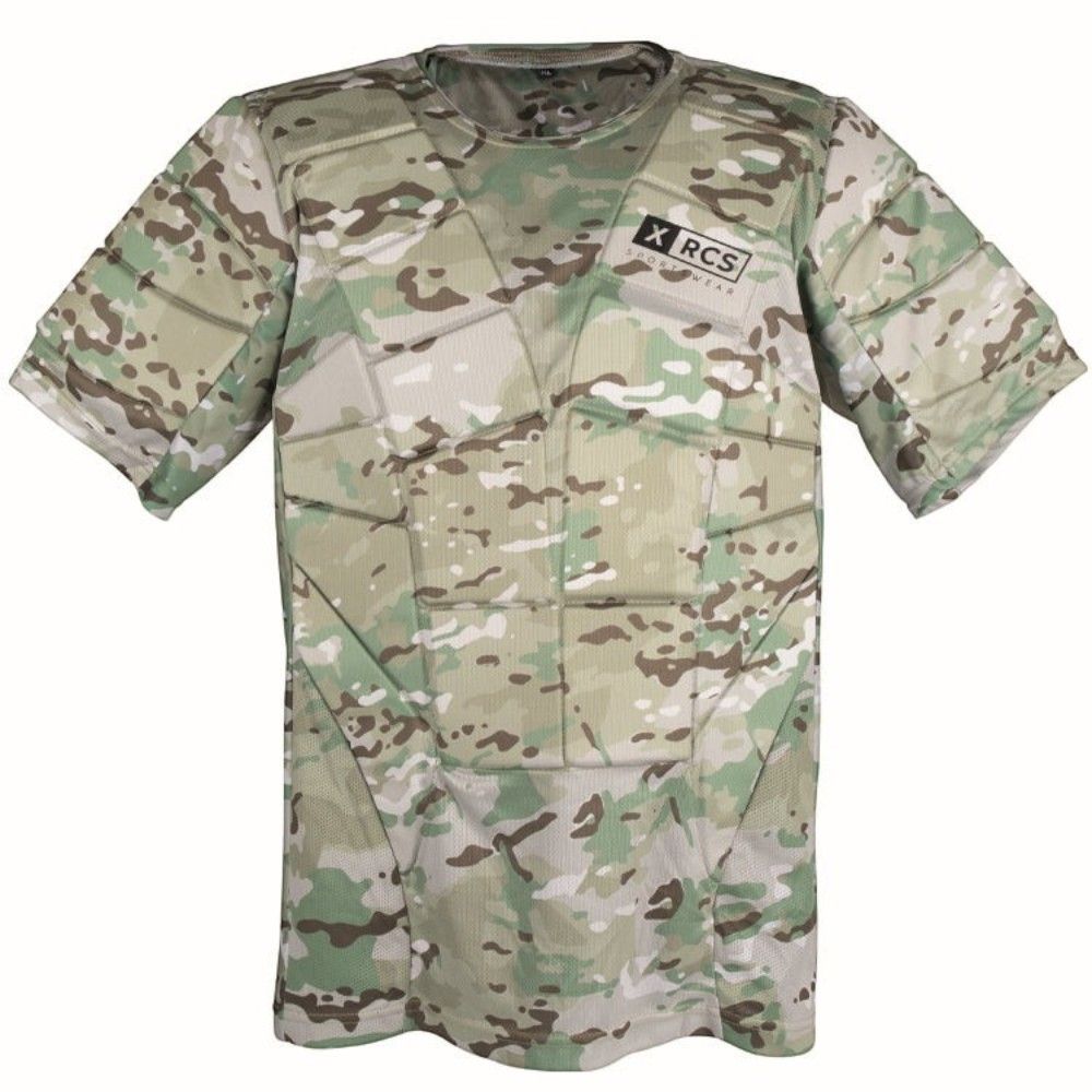 id-paintball Paintball Brustpanzer in Desert Camo mit ergonomischen Polsterplatten für Schutz und Bewegungsfreiheit