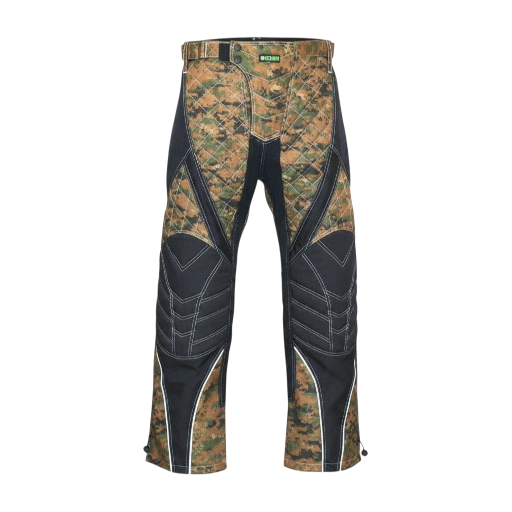 id-paintball Paintball Hose in Digital Woodland Camo mit verstärkten Knie- und Hüftpolstern für maximalen Schutz