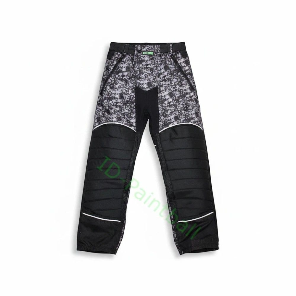 id-paintball Paintball Hose Skulls in Grau mit Polsterung an Knien und Becken für Woodland und Supair