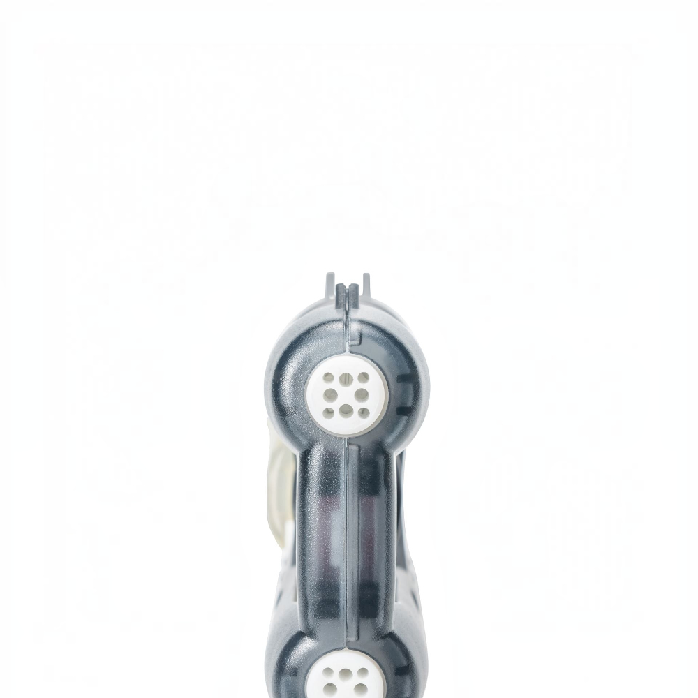 id-paintball PIEXON Guardian Angel 4 Pfefferspray Pistole in der Frontansicht mit zwei Düsen zur Tierabwehr