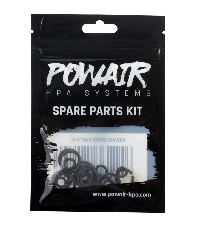 id-paintball PowAir Ersatzteilset mit Dichtungsringen für HPA Remote Systeme in schwarzer Verpackung
