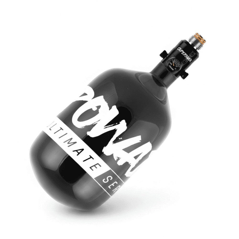 id-paintball PowAir Ultimate Series S3 HP-Flasche 1,1 Liter 300 Bar mit SuperMax Titan Pro Regulator in Schwarz