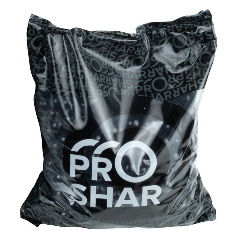 id-paintball ProShar BLACK MagFed Paintballs in einem 500er Beutel mit schwarzer Verpackung und weißem Logo
