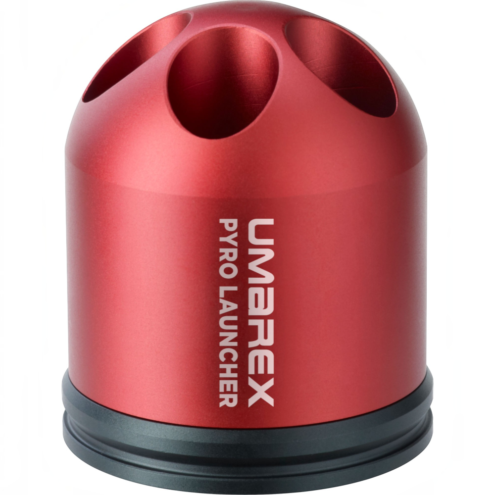 id-paintball Umarex Pyro Multi Launcher aus rotem Aluminium mit 5 Kammern für Signalwaffen