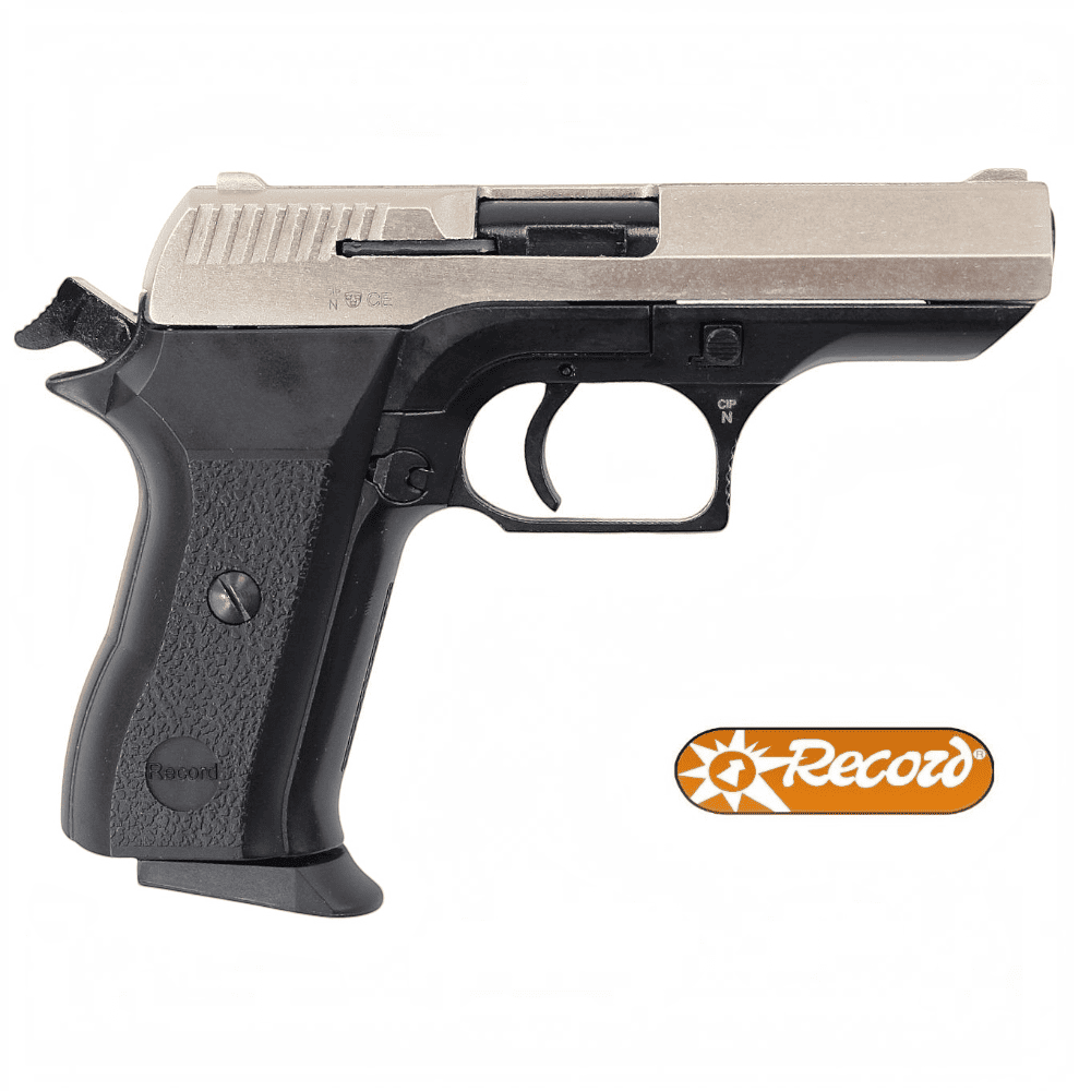 id-paintball Record COP Schreckschusspistole in Bicolor Silber und Brüniert mit 9mm P.A.K. Kaliber