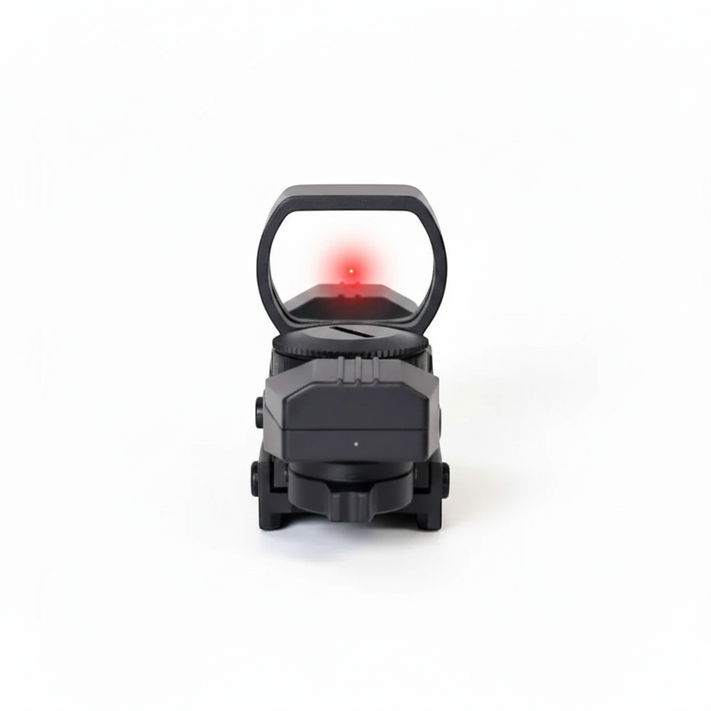 id-paintball Open Dot Reflexvisier aus Aluminium mit rotem Leuchtpunkt auf 22mm Schiene für präzises Zielen