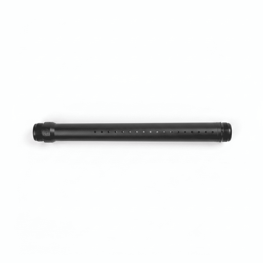 id-paintball Planet Eclipse S63 Extended Adapter in Schwarz aus CNC-gefertigtem Aluminium für Paintball-Laufsysteme