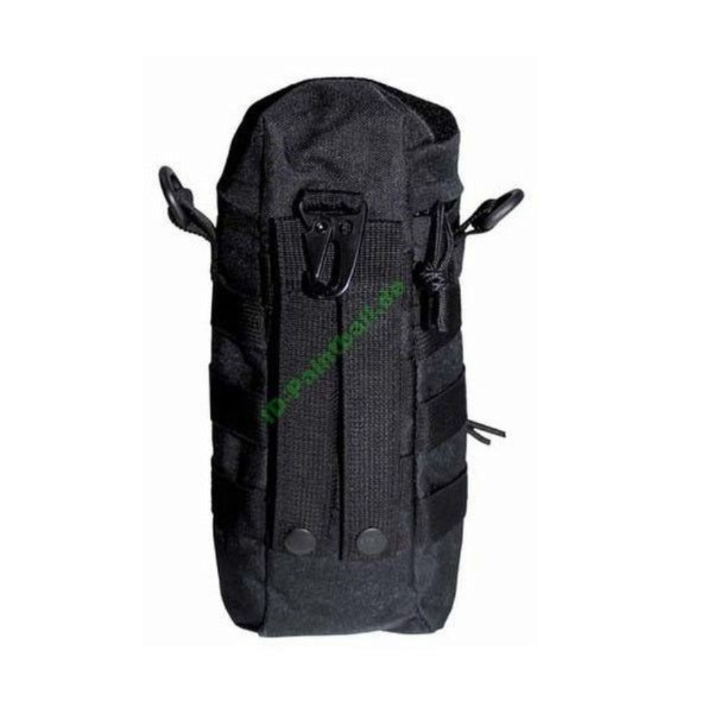 id-paintball schwarze Molle System Tasche mit Karabiner und D-Ringen für taktische Ausrüstung