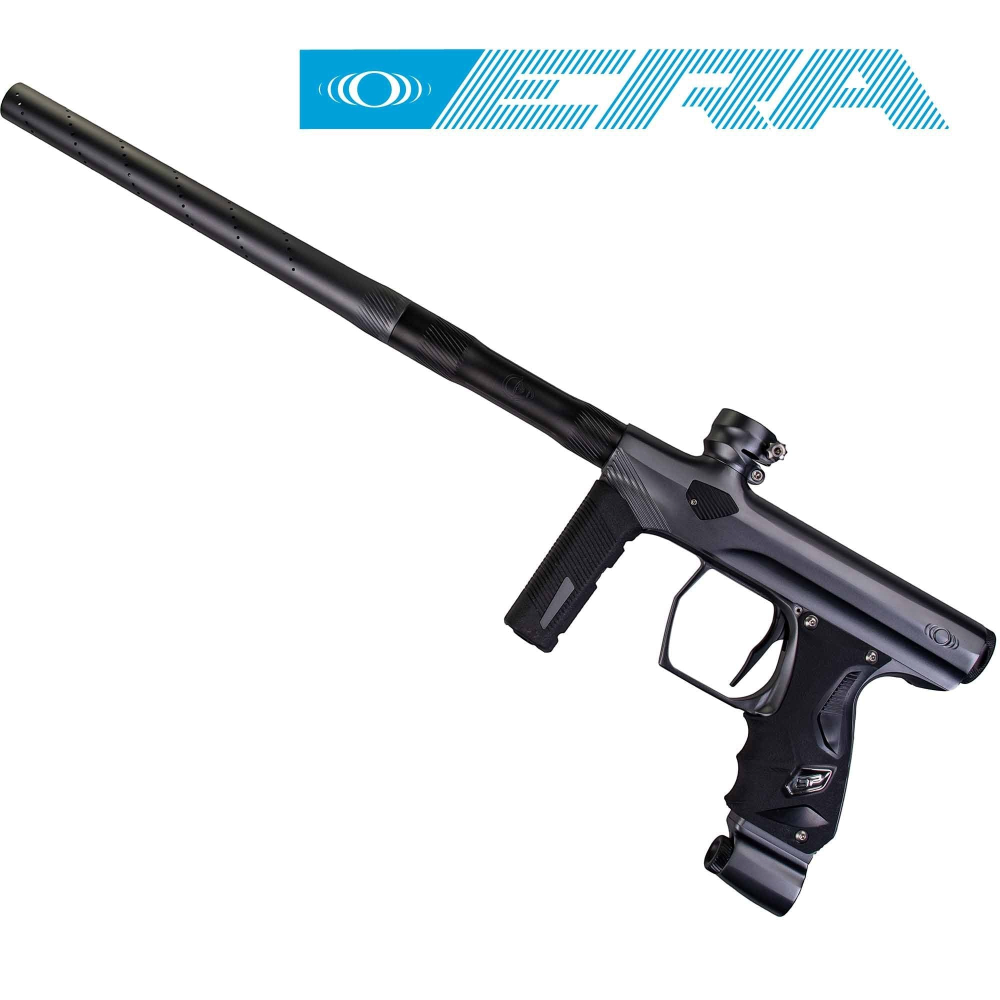 id-paintball SP Shocker ERA Paintball Markierer in mattem Grau mit 15 Zoll All-American Lauf und ergonomischem Griff