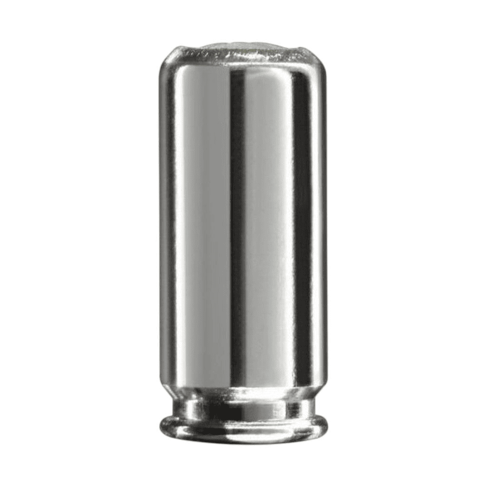 id-paintball shoXx Hellhound 9mm P.A.K. Platzpatrone mit silberner Stahlhülse für Schreckschusswaffen