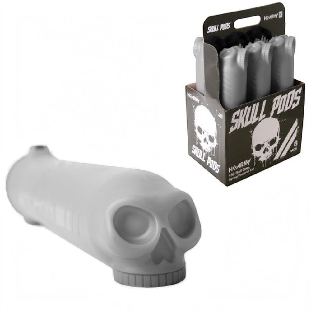 id-paintball HK Army Skull Light Smoke Pod mit 3D-Totenkopf-Design und federbelastetem Deckel für Paintballs