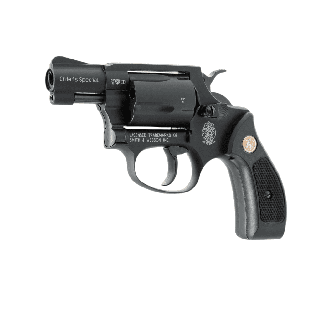 id-paintball Smith & Wesson Chiefs Special 9mm R.K. Gasrevolver in Schwarz mit klassischem Snubby-Design