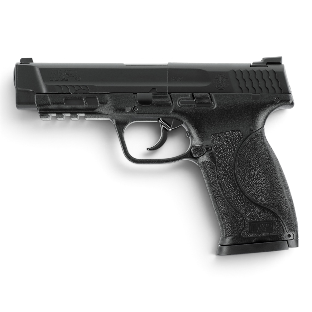 id-paintball Smith & Wesson M&P45 M2.0 CO2-Pistole in Schwarz mit Picatinny-Schiene und strukturierter Griffschale
