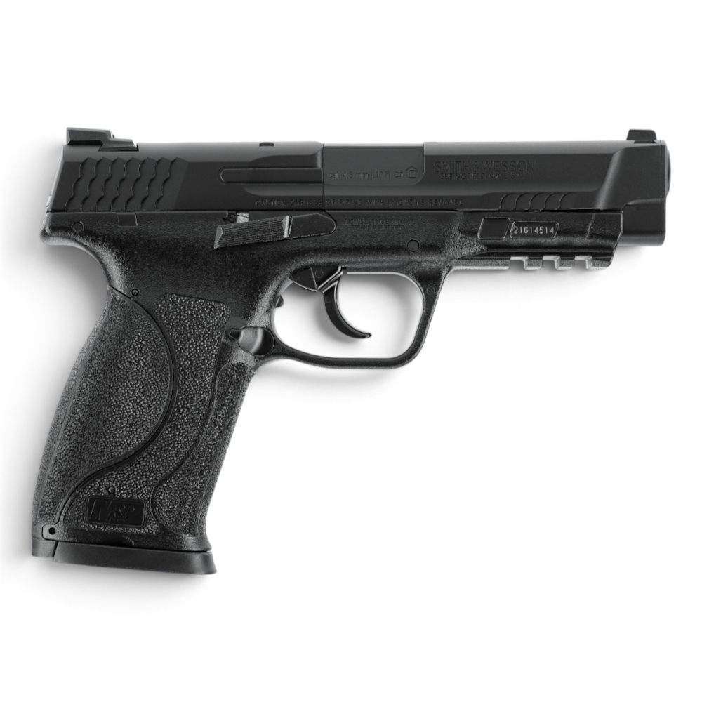 id-paintball Smith & Wesson M&P45 M2.0 CO2-Pistole in Schwarz mit Picatinny-Schiene und 4,5 mm Kaliber