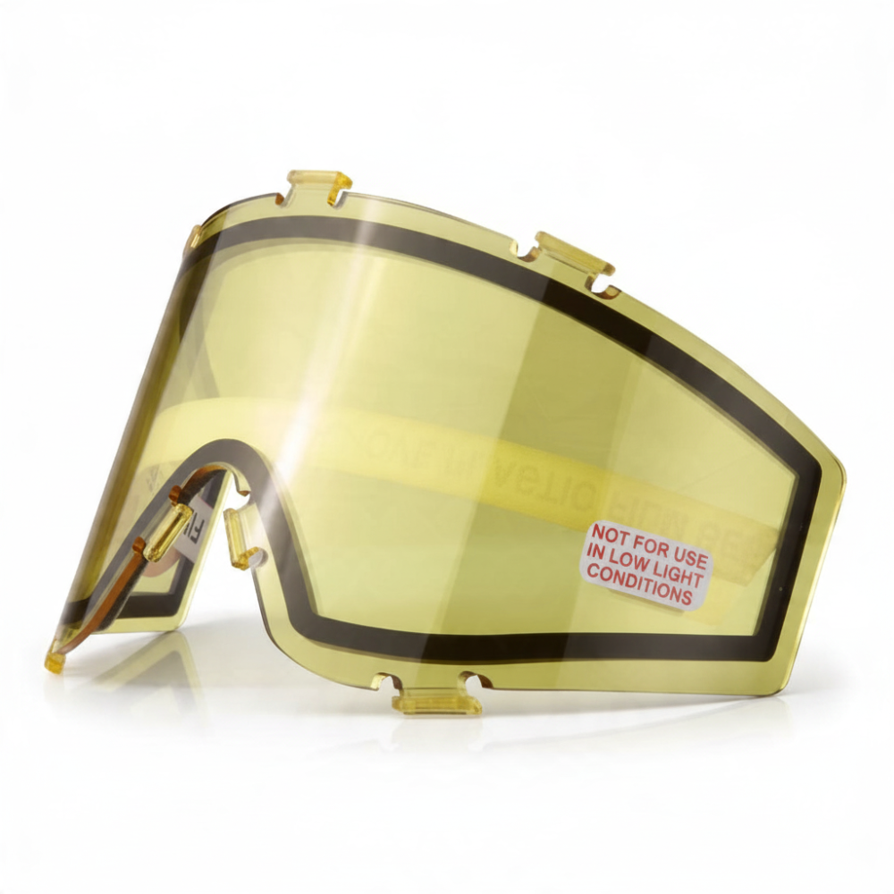 id-paintball JT Spectra Thermal Maskenglas in Gelb mit Doppelscheibe für klare Sicht bei Paintball-Masken