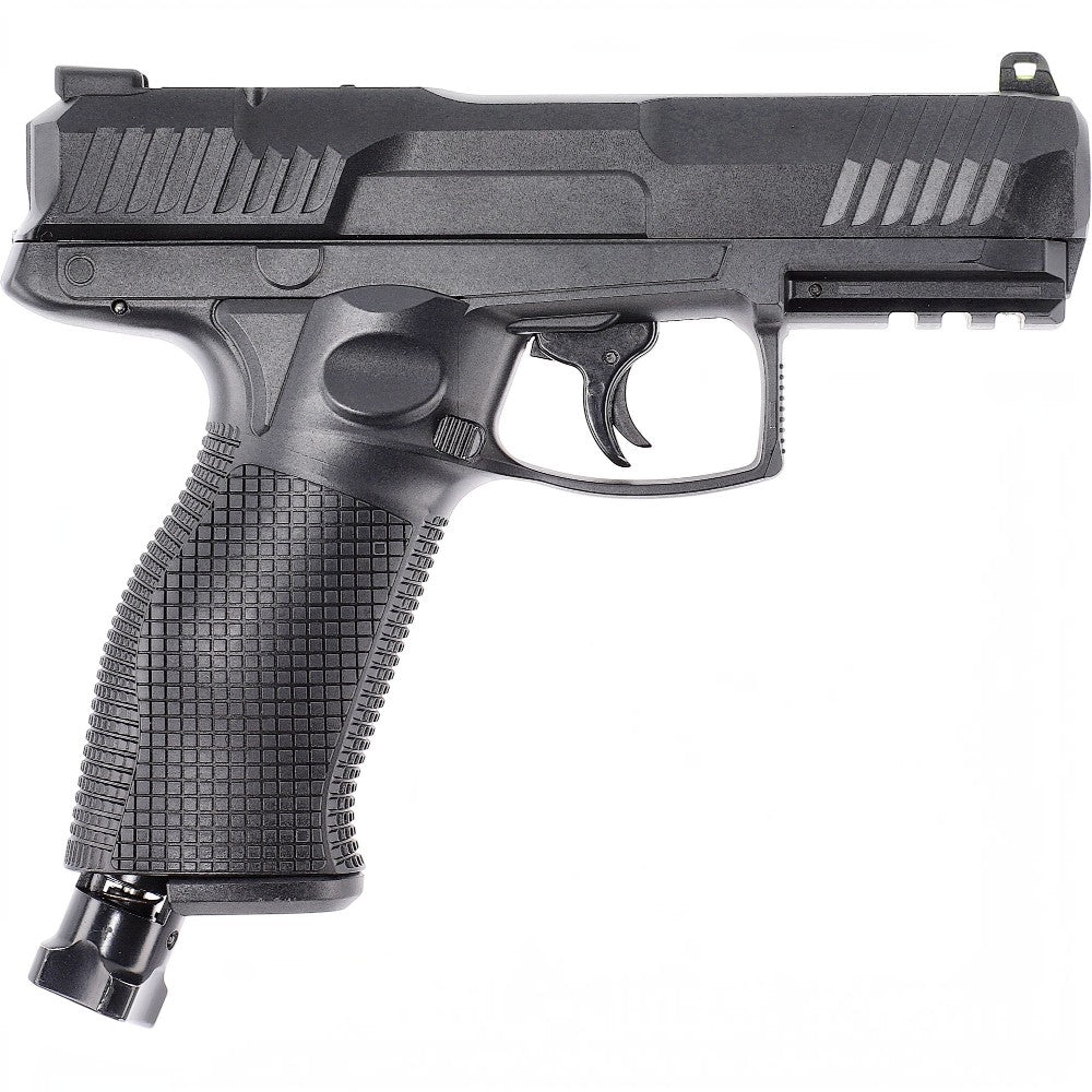 id-paintball T4E TPX 50 Gen2 Paintball Markierer in Schwarz mit Picatinny-Schiene und Fibervisierung