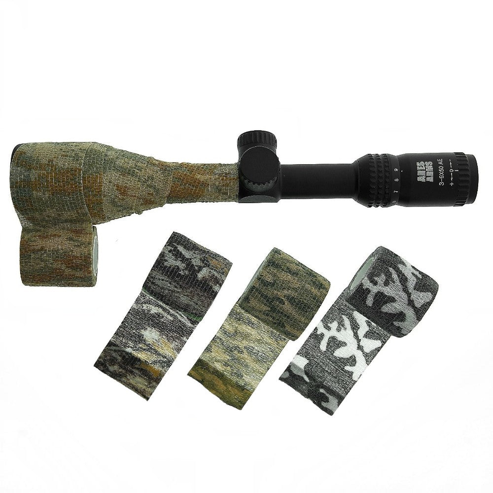 id-paintball Tarnband 4er Pack mit verschiedenen Camouflage-Mustern zum Schutz und zur Tarnung von Zielfernrohren