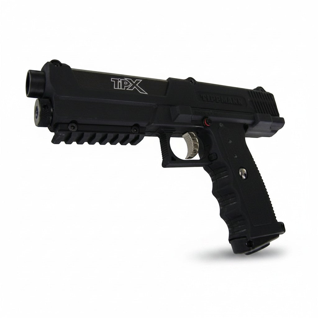 id-paintball Tippmann TiPX Paintball Pistole in Schwarz mit ergonomischem Griff und Schienensystem