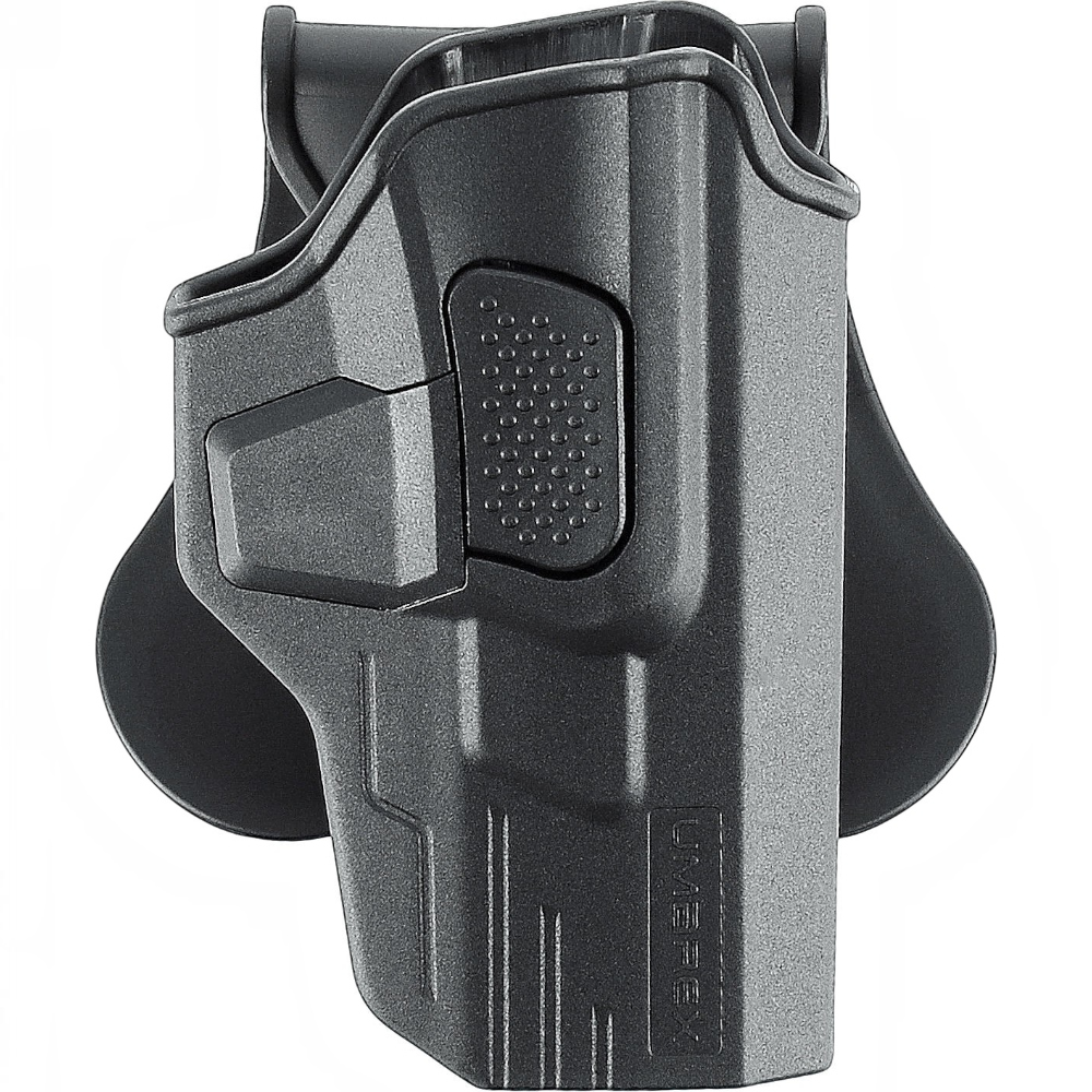 id-paintball Umarex Paddle Schnellzieh-Holster aus schwarzem Polymer für Smith & Wesson M&P9 mit Zeigefingersicherung
