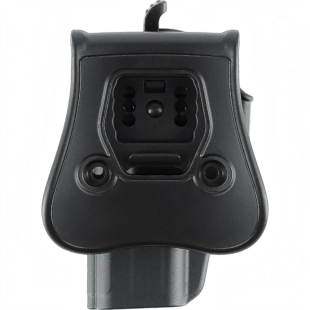 id-paintball Umarex Polymer Paddle Holster Mod. 2 in Schwarz mit Daumen-Entriegelungshebel für Glock Modelle