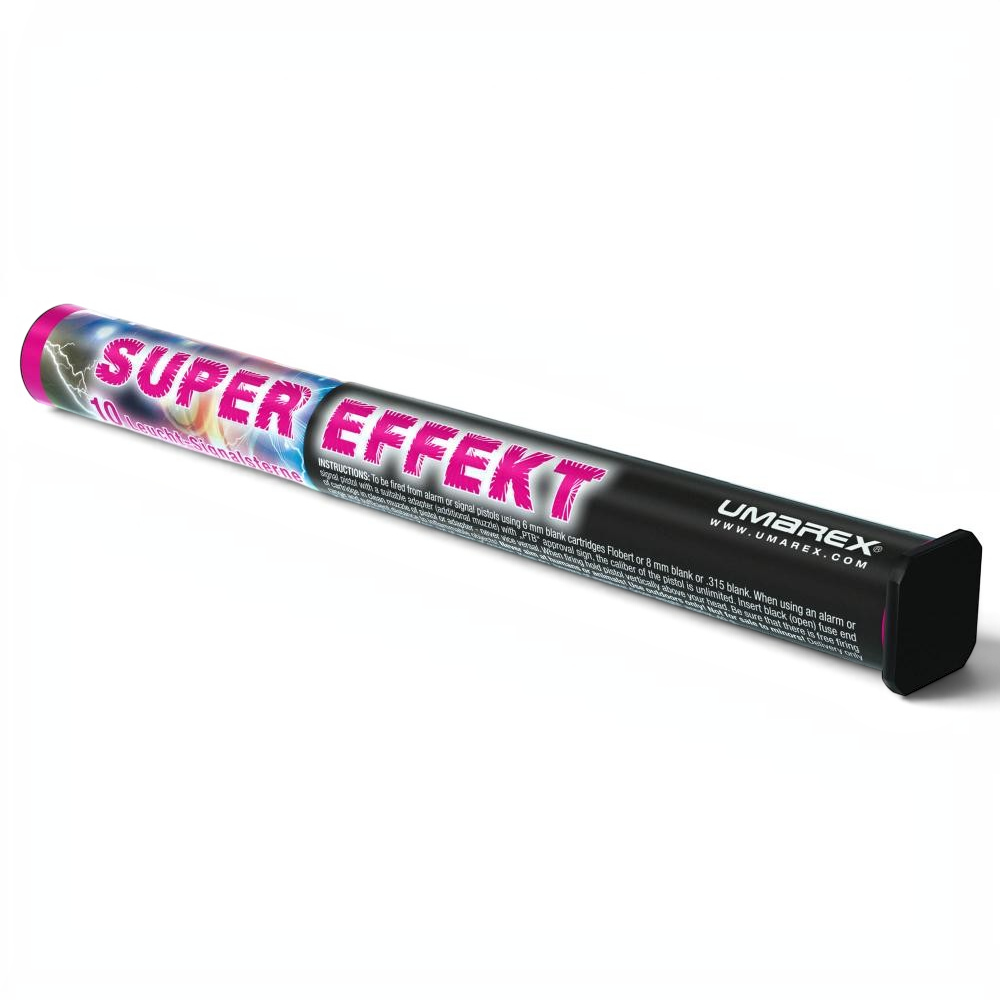 id-paintball Umarex Signalsterne Super Effekt 15mm Leuchtmunition in der Verpackung für Schreckschusswaffen