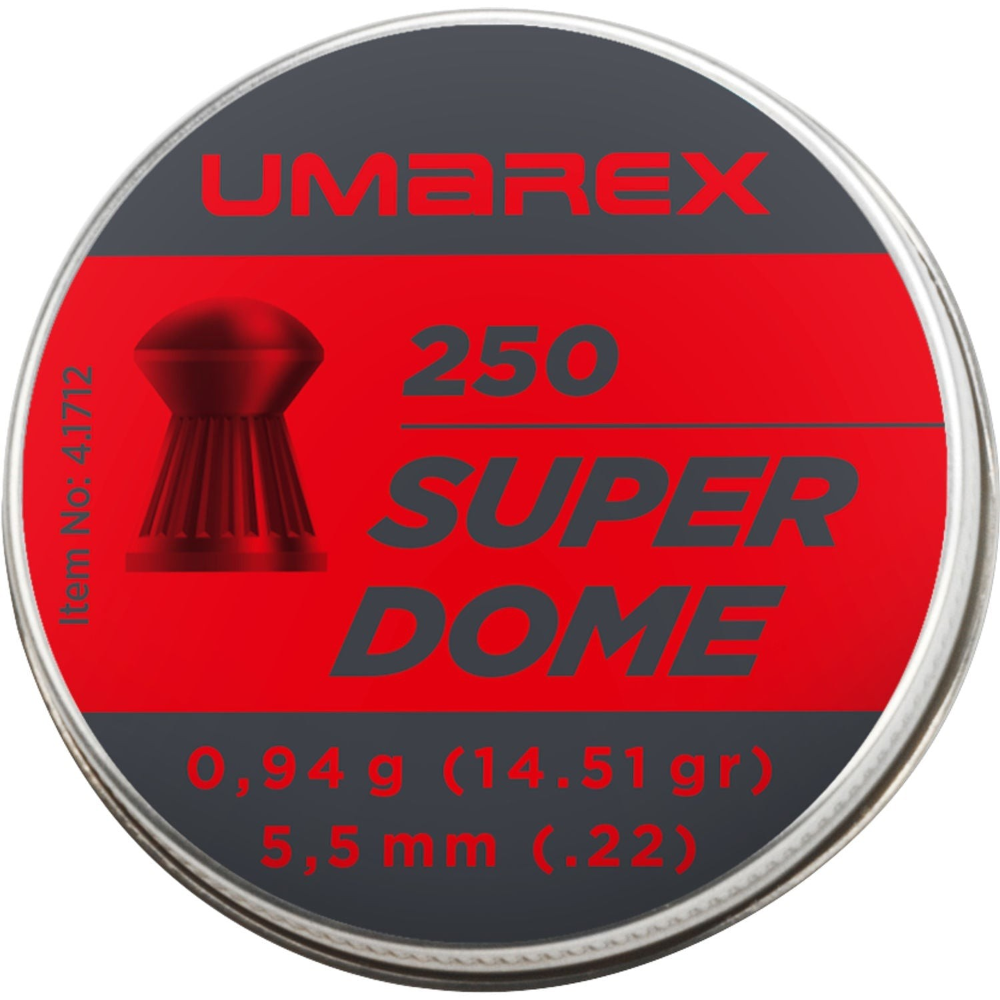 id-paintball Umarex Superdome Diabolo Dose mit 250 Rundkopf-Geschossen im Kaliber 5,5 mm für Luftgewehre