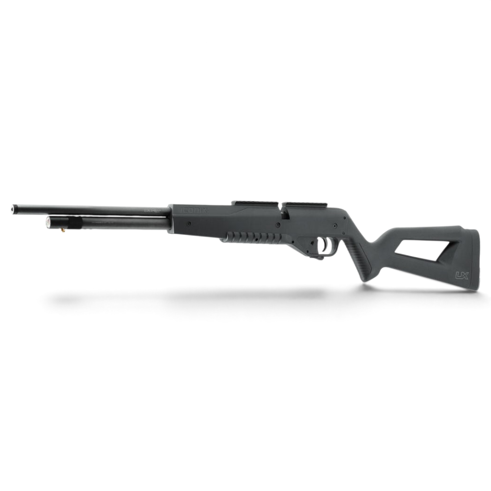 id-paintball UX Iconix PCP-Luftgewehr in Schwarz mit Polymerschaft, Picatinny-Schiene und 100 cm³ Drucktank
