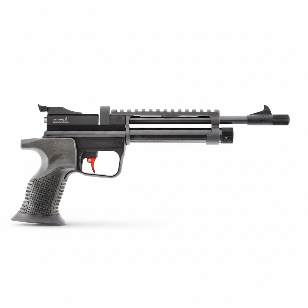 id-paintball UX SPA Professional CO2-Luftpistole im Kaliber 5,5 mm mit ergonomischem Griff und rotem Abzug