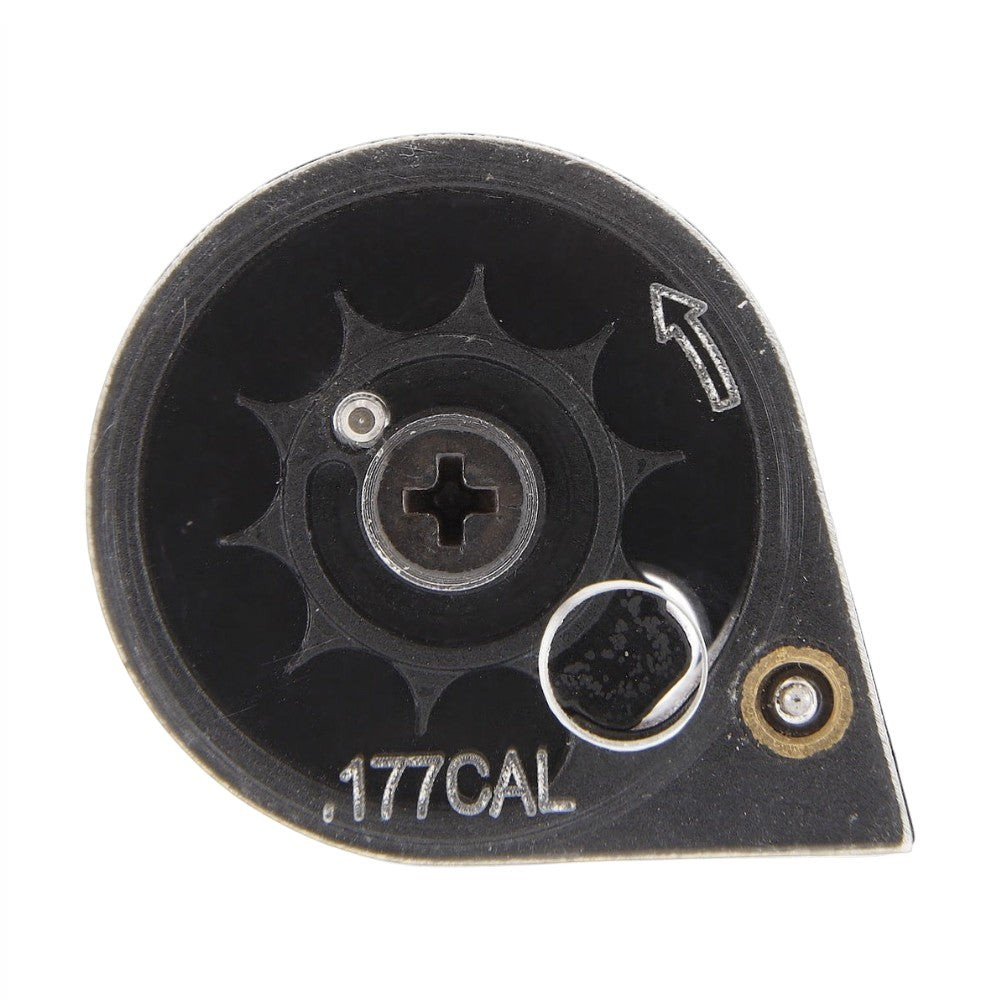 id-paintball UX SPA Master Ersatzmagazin Trommel für 9 Diabolos im Kaliber 4,5 mm (.177) aus schwarzem Metall