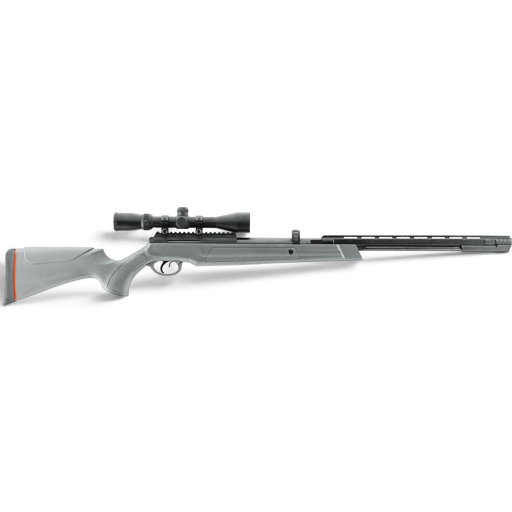 id-paintball UX Synergis Elite Federdruck-Luftgewehr mit grauem Polymerschaft und montiertem 3-9x40 Zielfernrohr