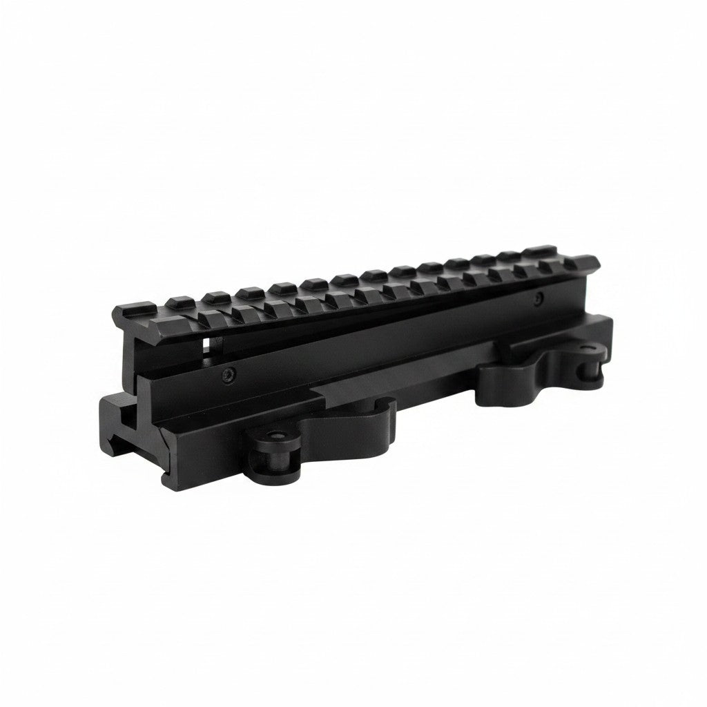 id-paintball verstellbarer 140mm Riser aus schwarzem Aluminium für 20mm Weaver- und Picatinny-Schienen