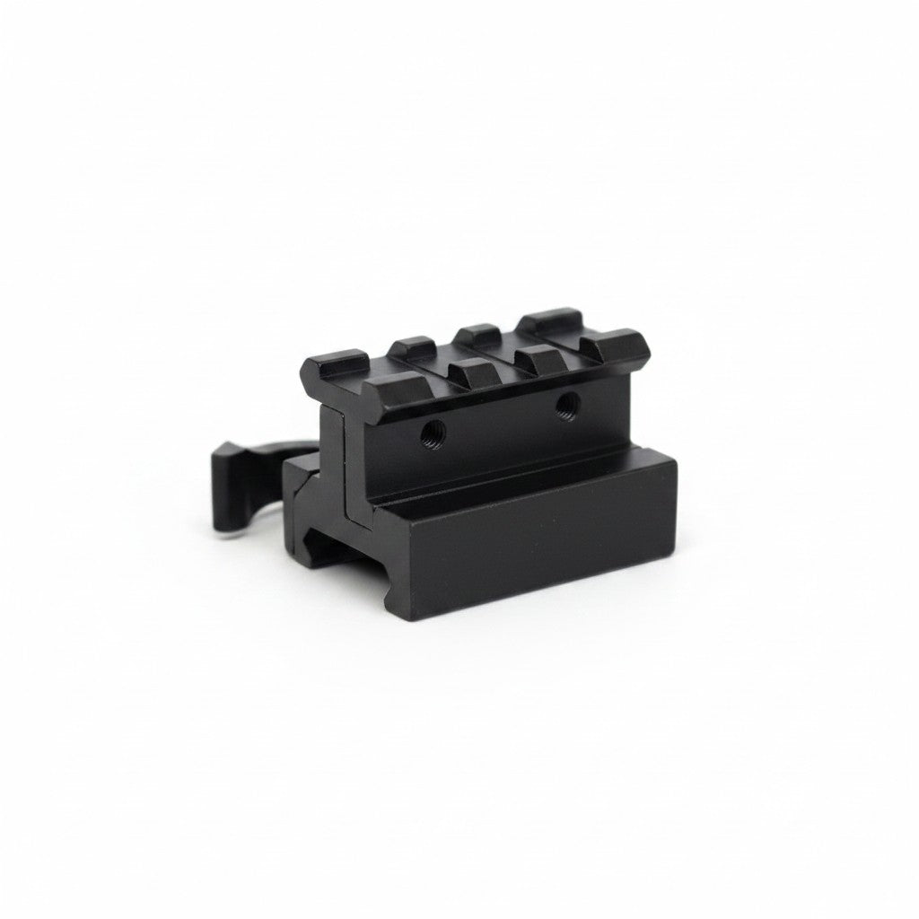 id-paintball verstellbarer 40mm Riser aus schwarzem Aluminium für 20mm Weaver- und Picatinny-Schienen