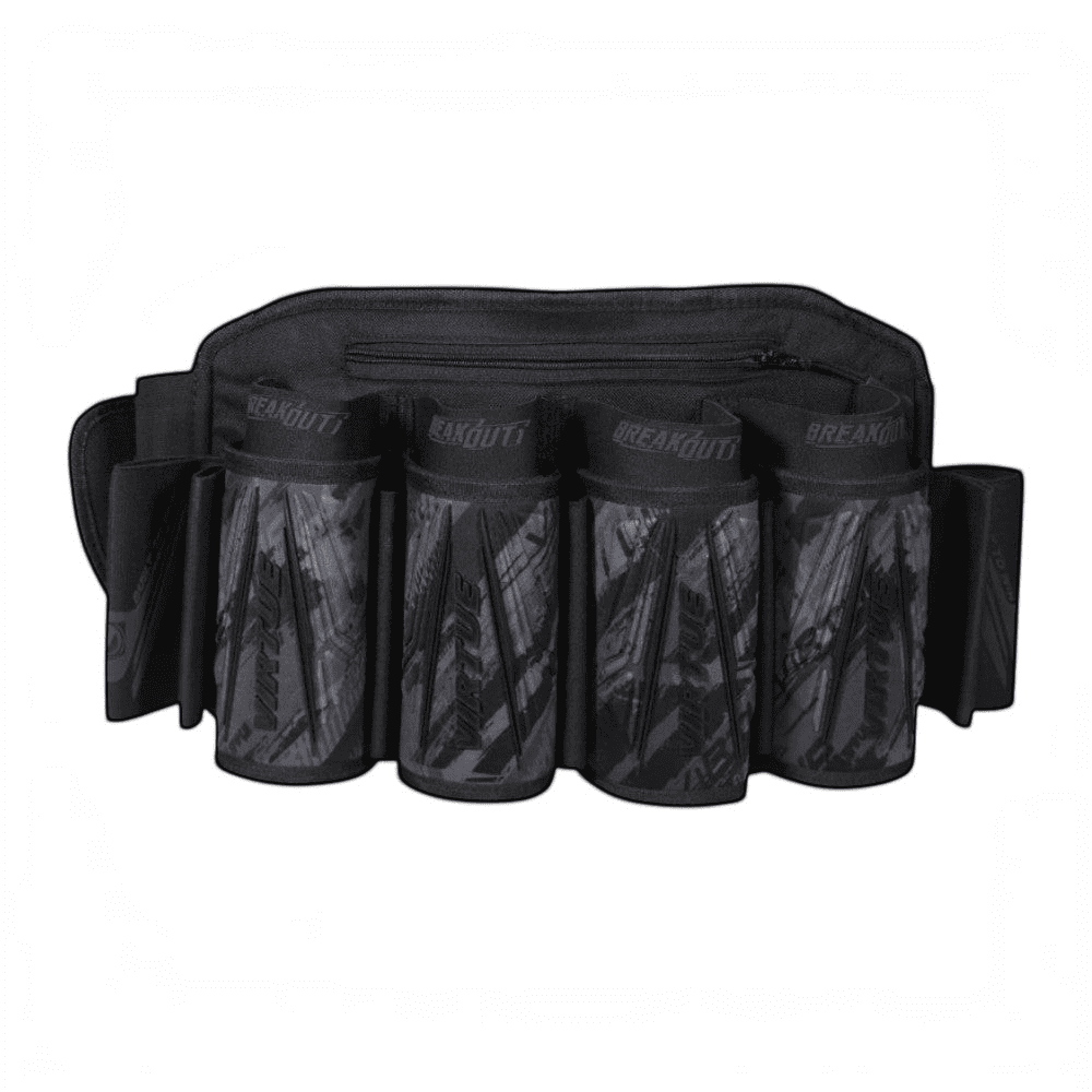 id-paintball Virtue Breakout V2 Strapless Battle Pack 4+7 in Graphic Black für schnellen Pod-Zugriff beim Paintball
