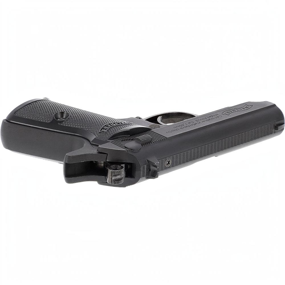 id-paintball Walther PPK/S CO2 Luftpistole aus Vollmetall mit Blowback-System in schwarzer Ausführung